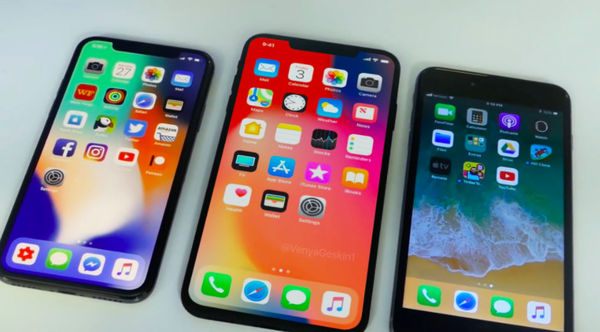 屏幕尺寸最大的苹果手机 iPhoneX 2018机模现
