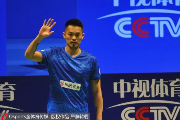 林丹在羽超比赛中。Osports 图