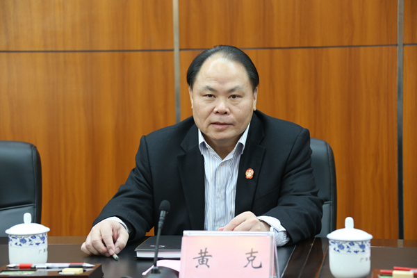 自治区高院党组书记,院长黄克表示,将大力支持崇左市法治文化广场建设
