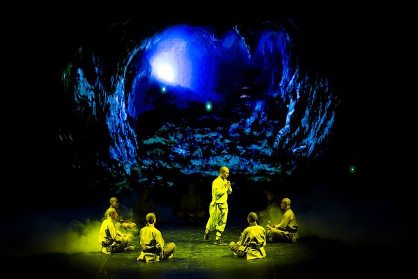 1月18日,在意大利威尼斯,中国武术演出为“中欧旅游年”开幕预热。(新华社记者金宇摄)