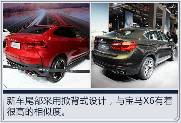 长城WEY全新跨界SUV 明年上市/酷似宝马X6