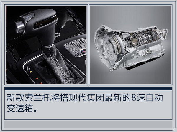 起亚将推新索兰托配置升级 换搭8速自动变速箱