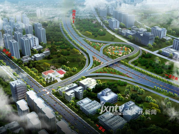 昌九大道快速路改造二期工程开工 这些路段半幅封闭