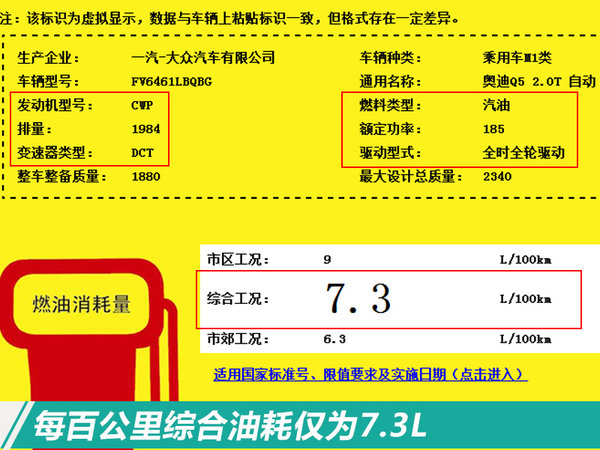 奥迪Q5将推2.0T高功率版 动力大增/油耗更低