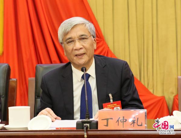 民盟新一届中央委员会主席丁仲礼。 中国网 图