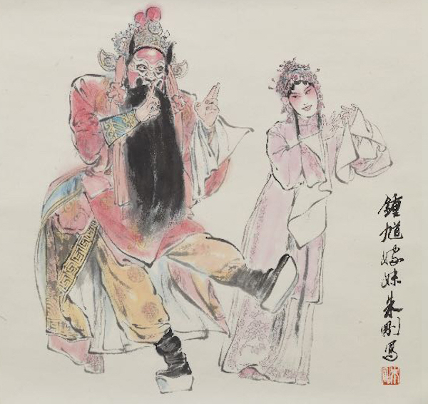 中国戏曲人物画:一招一式的背后感受到“中国向来的灵魂”