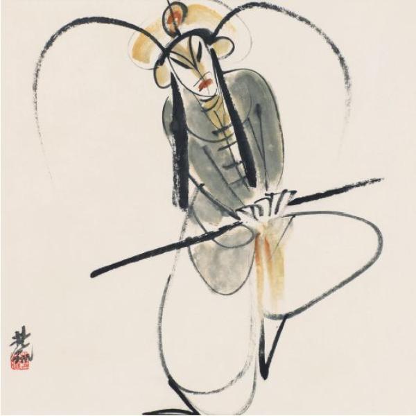 中国戏曲人物画:一招一式的背后感受到“中国向来的灵魂”