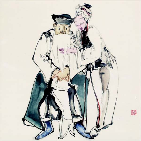 正月十六敲起“水墨锣鼓”：上海展百年来戏曲人物画名家画作