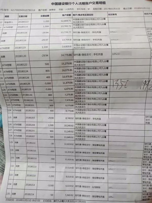 长春 银行流水 新浪网