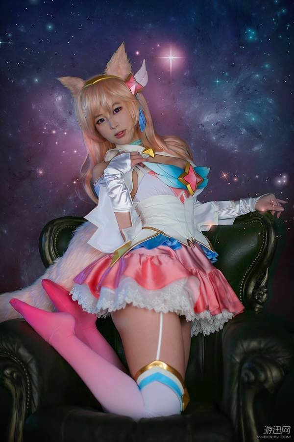 螺旋猫COS《LOL》魔法少女阿狸 丰乳肥臀名不虚传