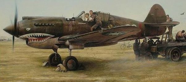  P-40的油画