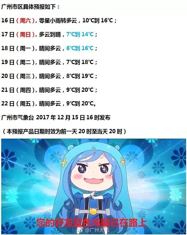 寒冷黄色预警！超强冷空气即将到货，广州最低仅6℃！
