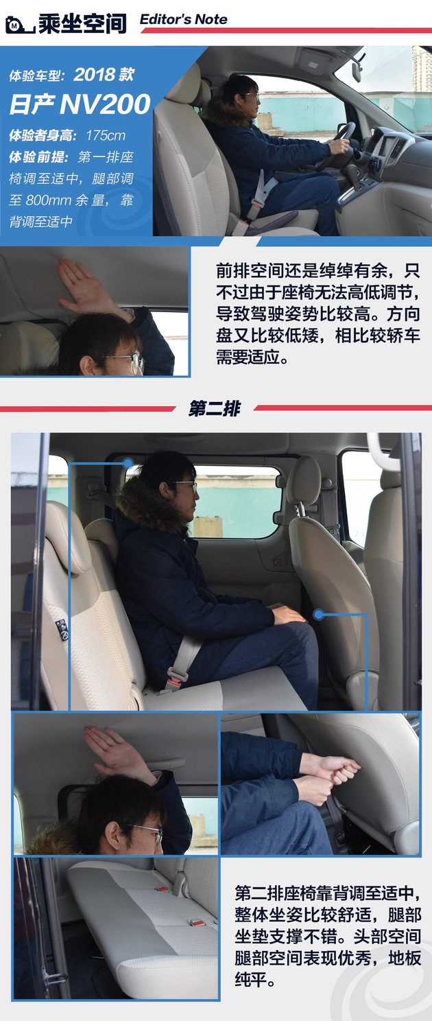 抢先试驾18款日产NV200 更多家用化设计