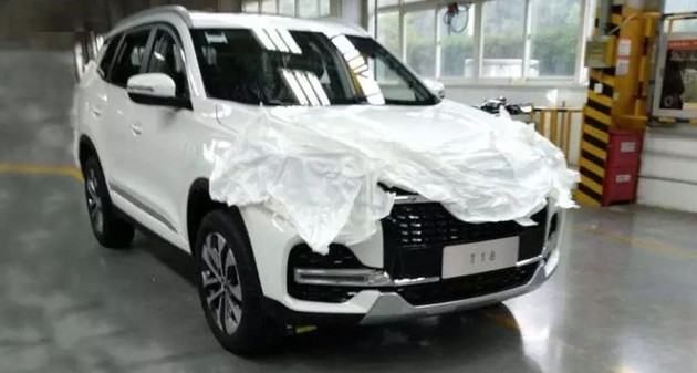 奇瑞全新中型SUV T18实车曝光 7座设计/或2018上半年上市