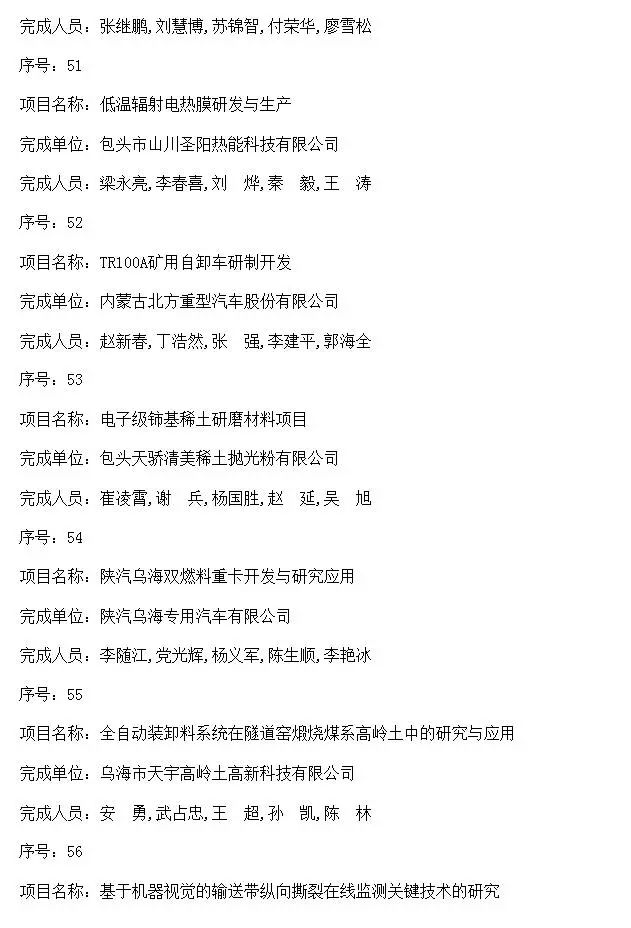 内蒙古自治区人民政府关于2016年度自治区科学技术奖励的决定