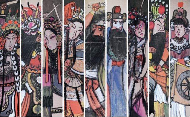 正月十六敲起“水墨锣鼓”：上海展百年来戏曲人物画名家画作