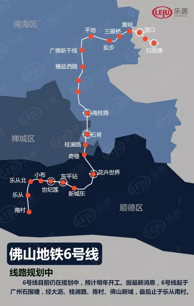 广州7号线顺德段9号线11号线13号线广佛环线高明有轨电车南海新交通