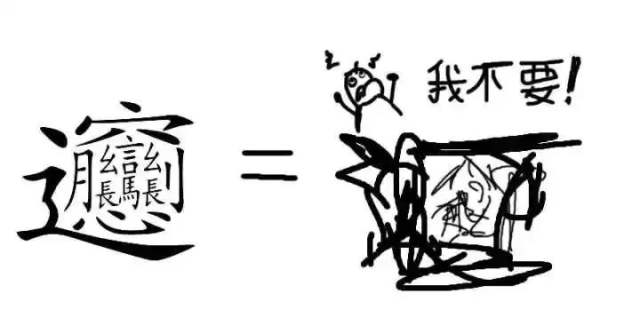 "biang"这个被大多数输入法拒绝的字,被外国人解析成了这幅图
