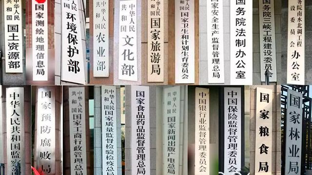新一輪國務院機構改革即將啟動,改革后,這些牌子即將消失(新華網圖)