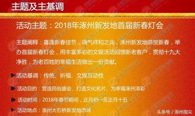 涿州今年恢复灯会啦！时间、地点、策划方案都公布了！