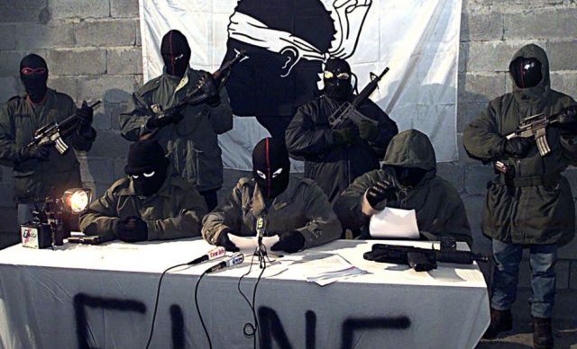 ▲图为科西嘉本地的&ldquo;科西嘉民族解放前线&rdquo;组织，法国官方认定他们是恐怖组织