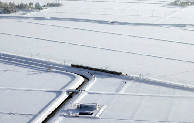 日本中部地区大雪 多人伤亡交通混乱 日本中部地区大雪 多人伤亡交通混乱