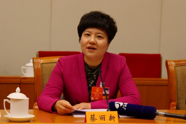 央视《新闻联播》全国人大代表,淮安市市长蔡丽新:人大工作呈现新气象