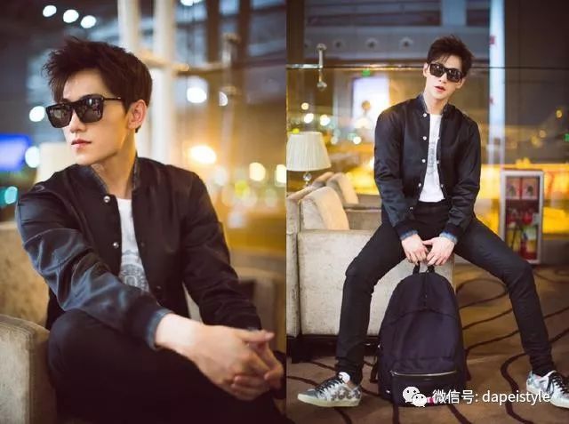 杨洋黑色西装搭配丝带领结现身活动,网友:怎么有点脱发的前兆了