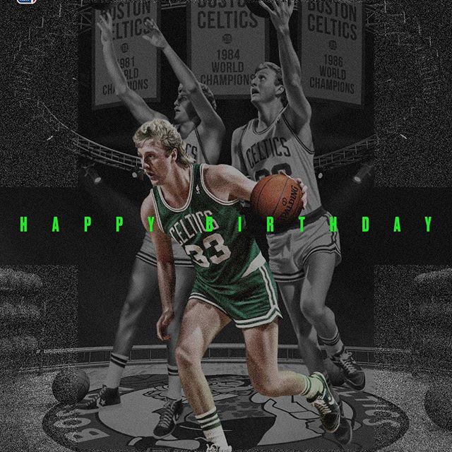 nba官方发图祝拉里-伯德61岁生日快乐