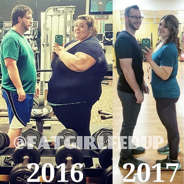 减肥前后差异。图片来源Instagram