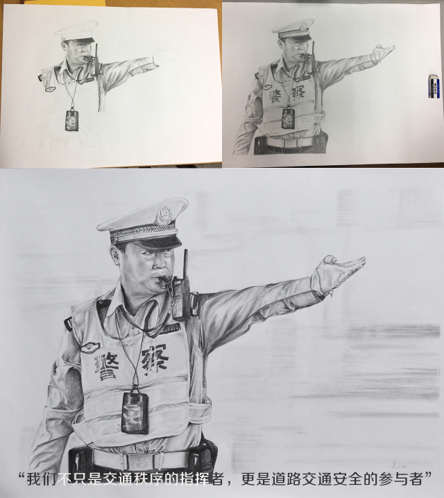 我们是交警—— 不只是交通秩序的指挥者, 更是道路交通安全的参与者