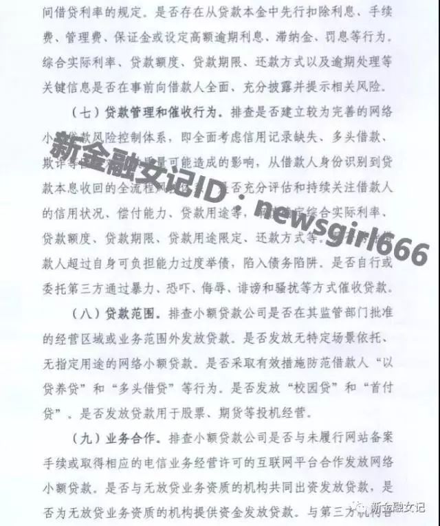11条红线慎踩!监管下发网络小贷整治方案