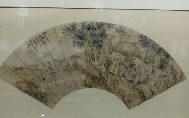 潍坊青州迎新春书法条屏扇面展开展
