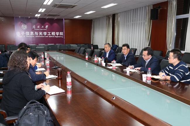 魏大鹏调研电子信息与光学工程学院|电子信息