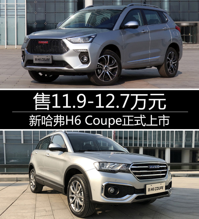 新哈弗H6 Coupe正式上市 售11.9-12.7万元