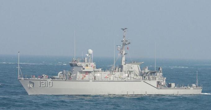 台军现役的“永靖猎雷舰”。（图片来源：台湾联合新闻网）