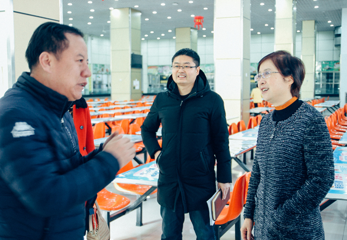 省教育厅厅长王海燕一行来校检查开学工作