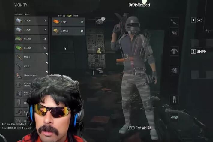 在twitch平台上disrespect共有650000名的粉丝,每天都有数千名玩家在