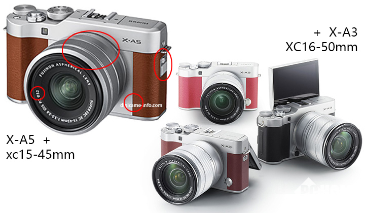 富士X-A5无反与15-45mm套头外观曝光|富士|广