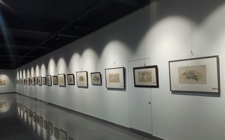潍坊青州迎新春书法条屏扇面展开展