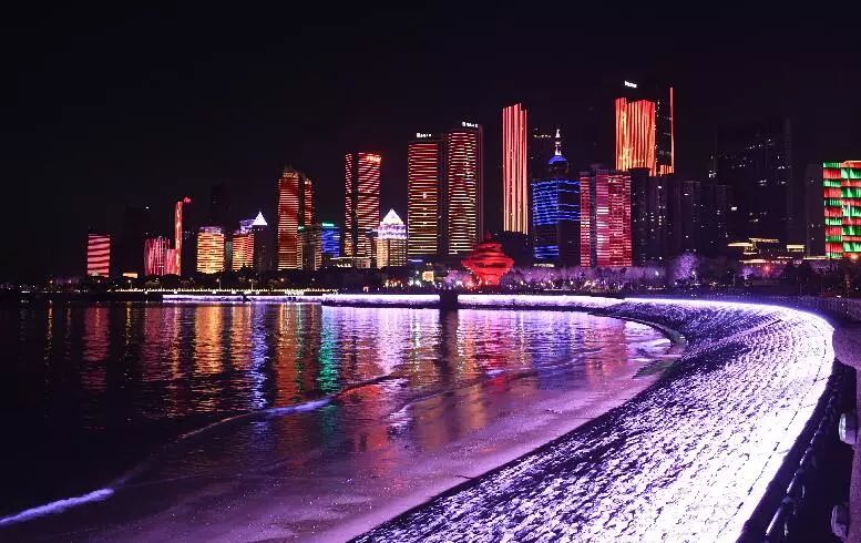 那么美!流光溢彩夜青岛!节日最佳赏灯地图看这