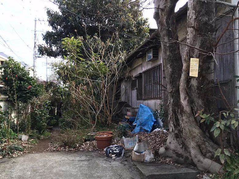 东京市区的废弃房屋，马路对面就是威斯丁酒店