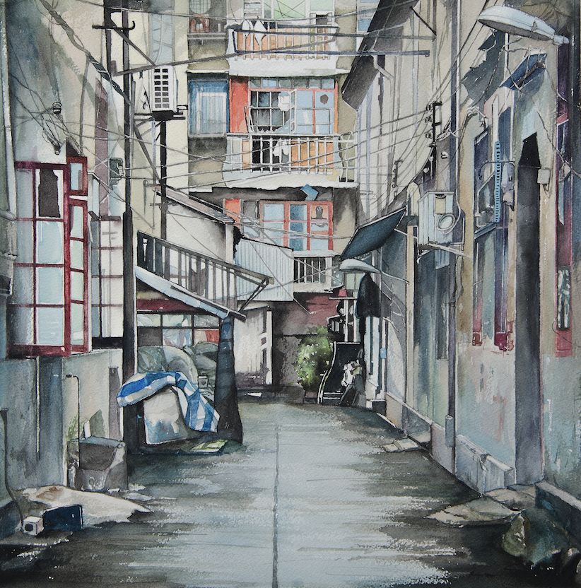 精密技法的水彩街景插画10节课报名啦!人人都能画出别