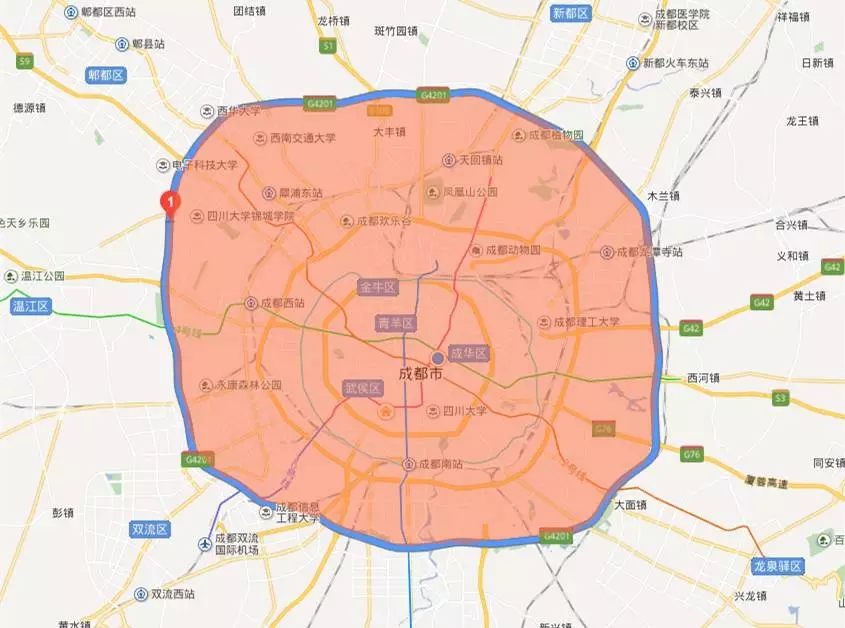成都尾号限行扩大到绕城(不含)以内!2018年1月