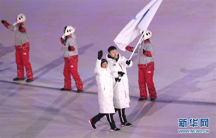 见证历史时刻!朝韩联队亮相平昌冬奥开幕式 举