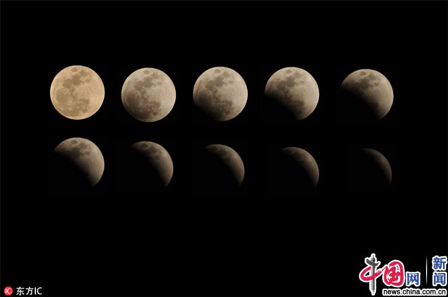 北京天幕上演月全食美景|北京|血月|天幕