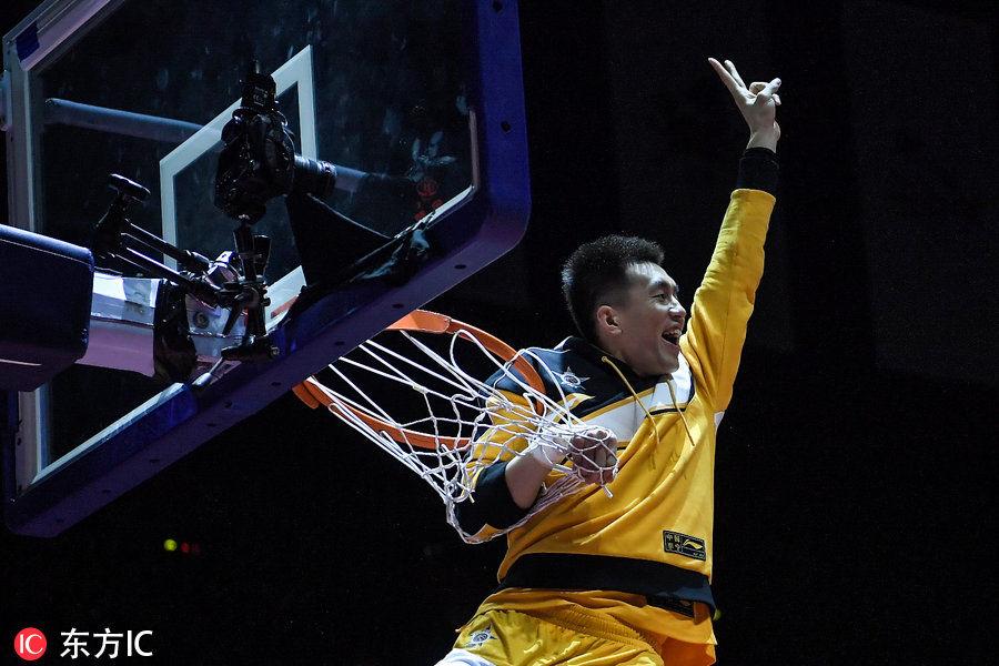 cba全明星赛扣篮大赛 郭艾伦这组图我能笑一年