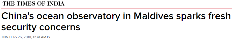 ▲《印度时报》网站报道截图