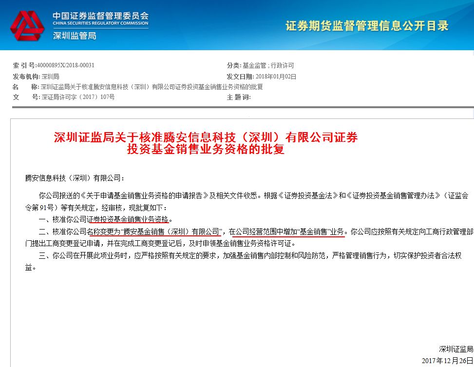 腾讯刚刚拿下基金销售牌照 与理财通买基金有