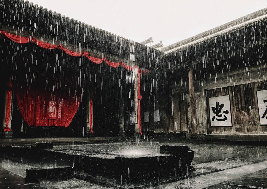 缘于雨中西递 妙不可言